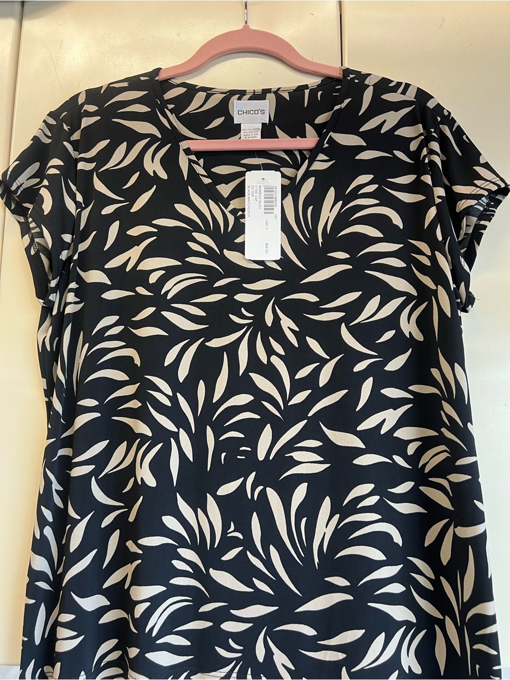 Chico's Black & Cream top can bundle w matching skirt